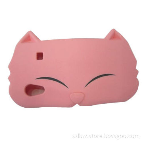 New 3D Cat Face Style Silicone Cover for iPhone 4/4S, Available in Pink